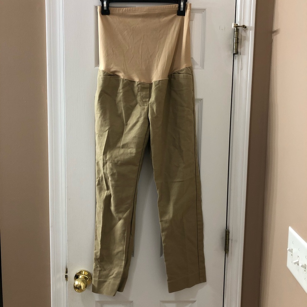 Gap maternity khaki slacks